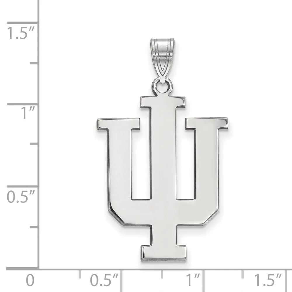 10k White Gold Indiana U XL Pendant