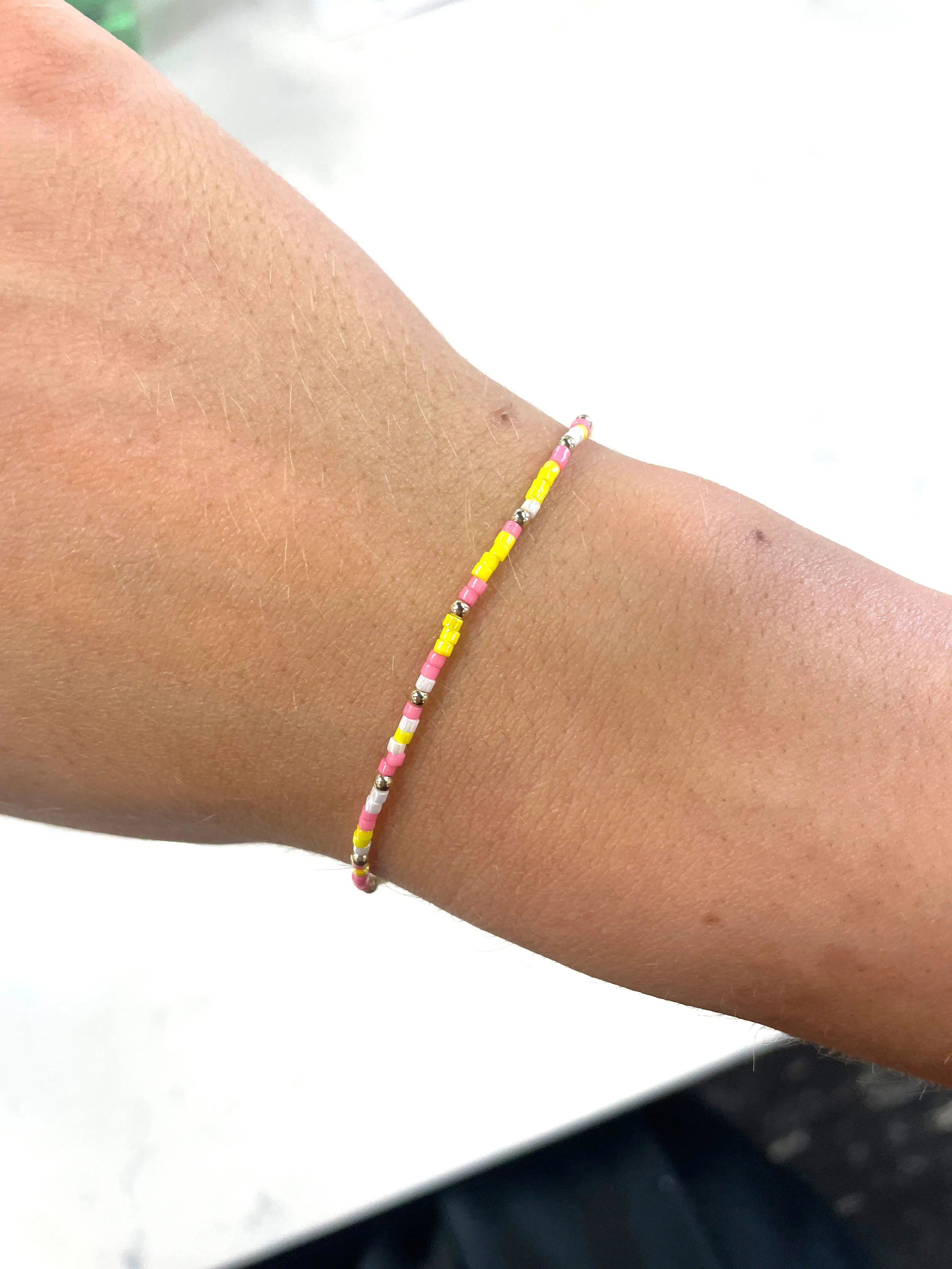 14k Gold Filled Colorful Beaded Bracelet