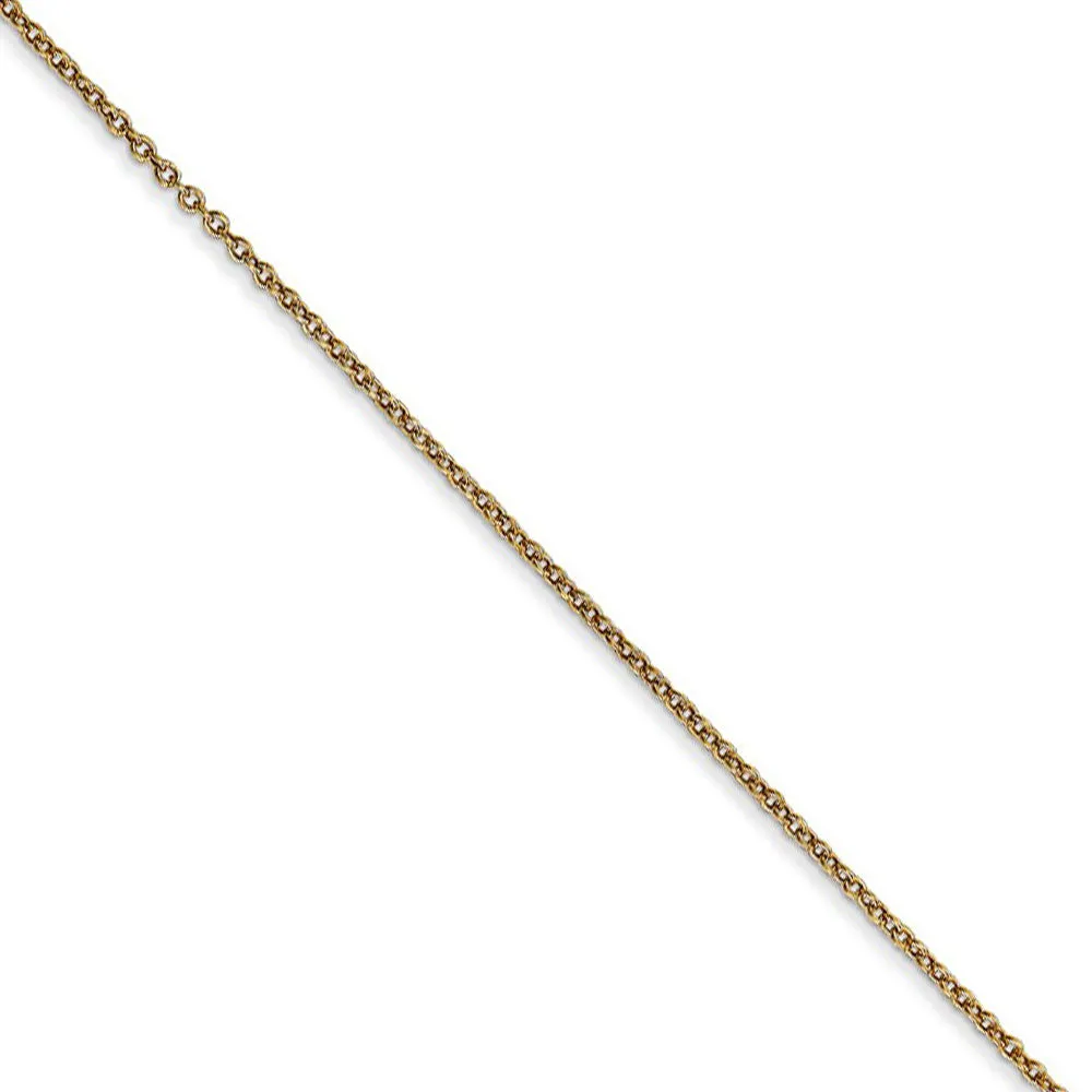 14k Yellow Gold, Alumni Small Elongated Number 23 Necklace