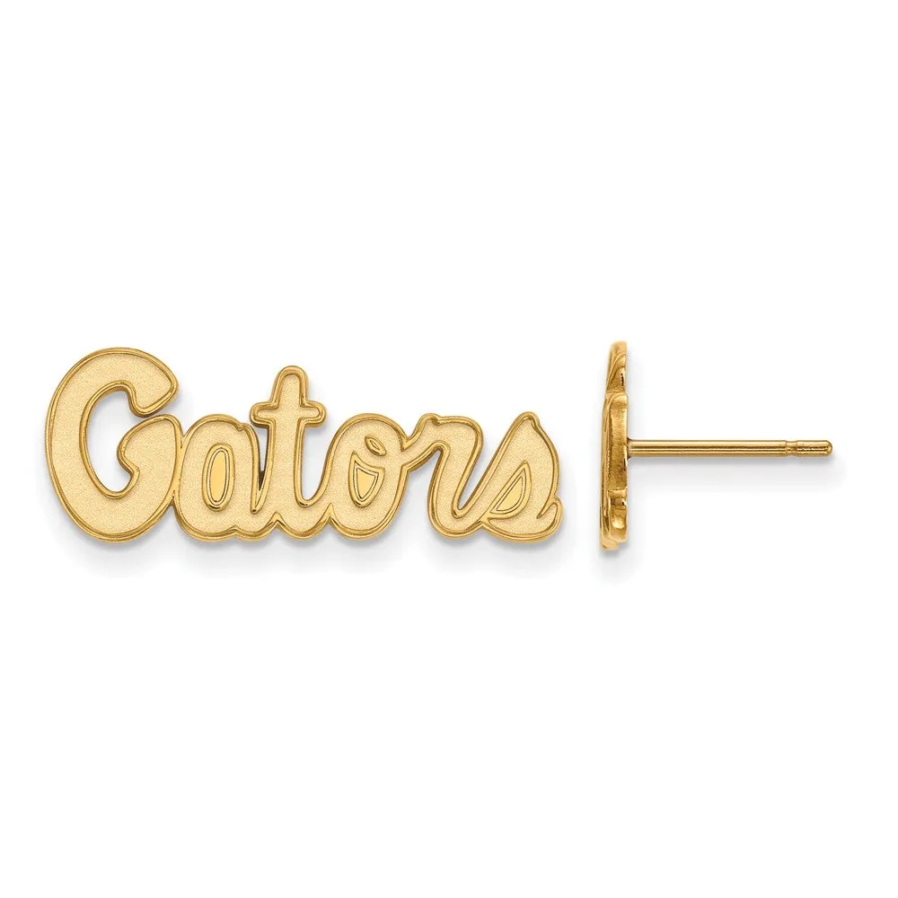 14k Yellow Gold University of Florida XS (Tiny) 'Gators' Post Earrings