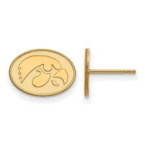 14k Yellow Gold University of Iowa XS (Tiny) Post Earrings