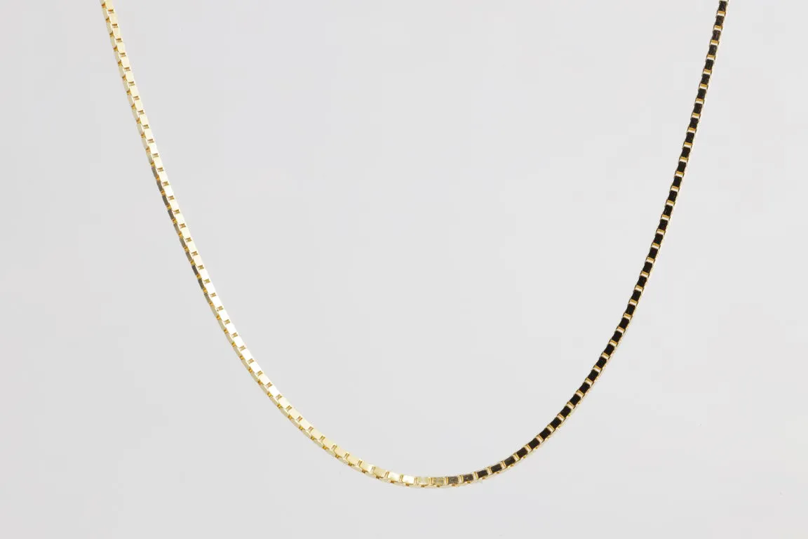 19'' 14k Yellow Gold Box Chain Necklace (4.27g.)