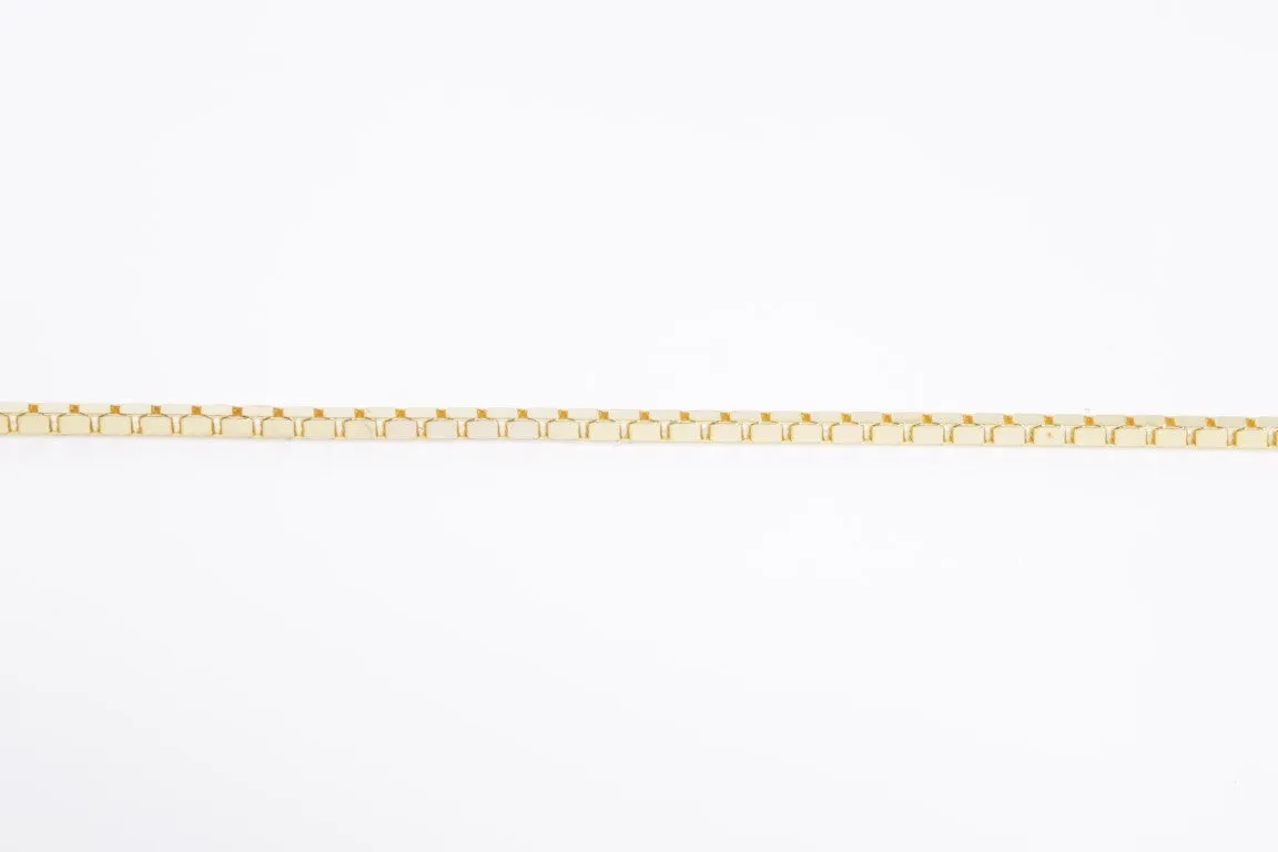 19'' 14k Yellow Gold Box Chain Necklace (4.27g.)