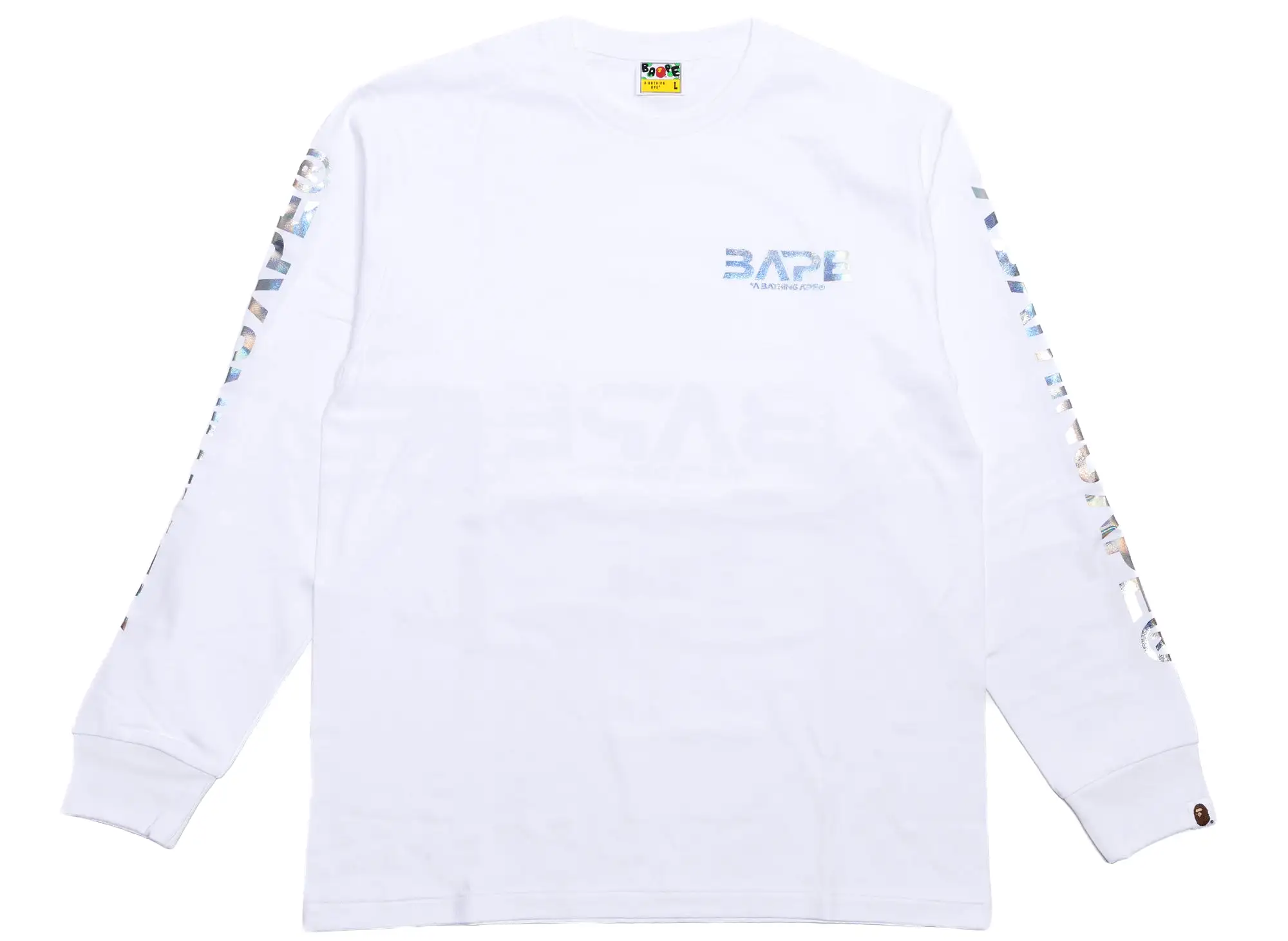 A Bathing Ape Moon Photo L/S Tee in White