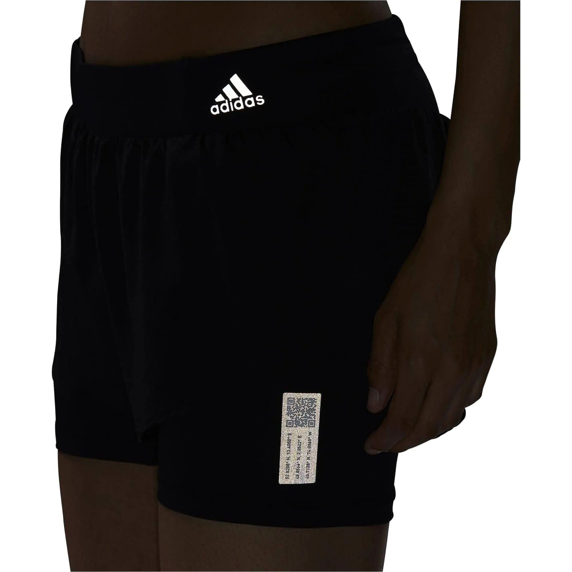 adidas Adapt To Chaos 2 In 1 Womens Running Shorts - Black