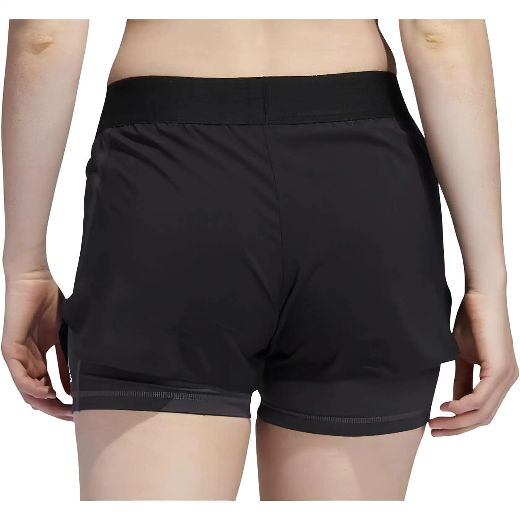 adidas AlphaSkin 2 In 1 Womens Training Shorts - Black