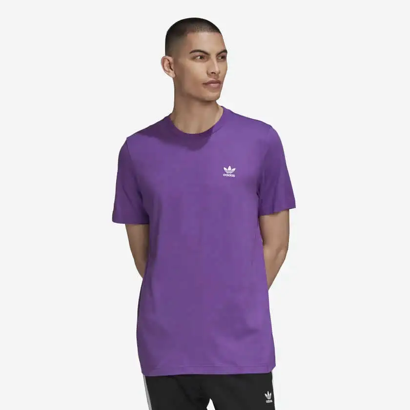 Adidas Originals Men's Essential Trefoil Tee - Purple