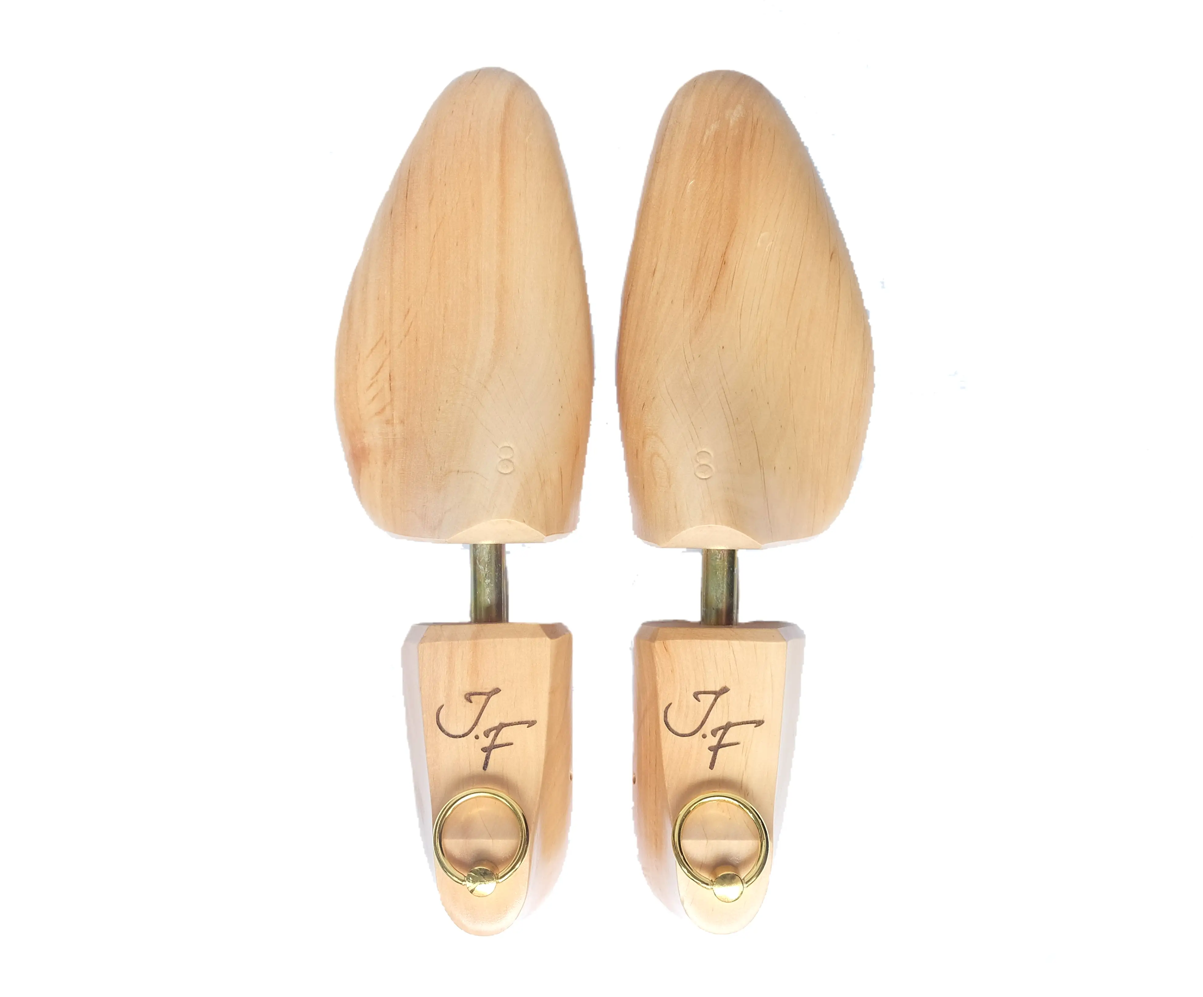 Alderwood Shoe Trees - Lightweight Version Natural - Brass Rings