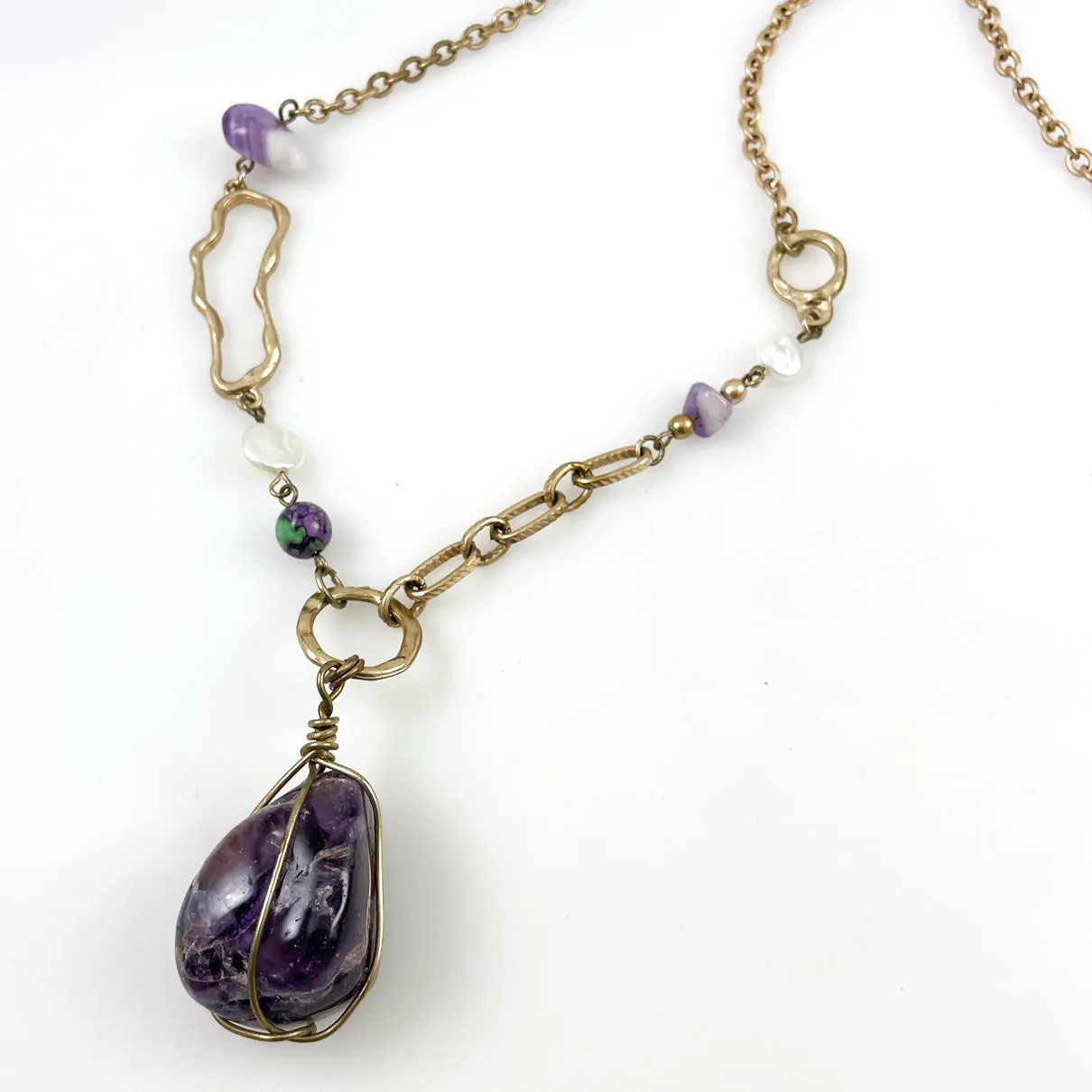 Amethyst Pendant Necklace