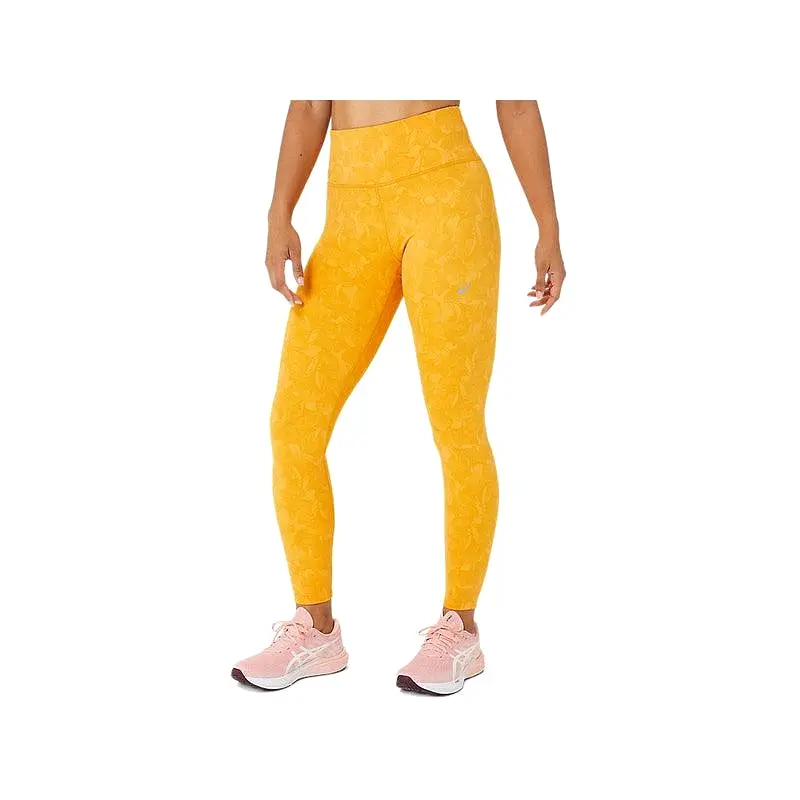 Asics Women's RunKoyo Jacquard  Tight - Tiger Yellow