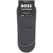 BOSS '2 Pack' Shoe liner Socks Charcoal