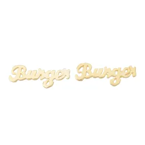 Burger Earrings