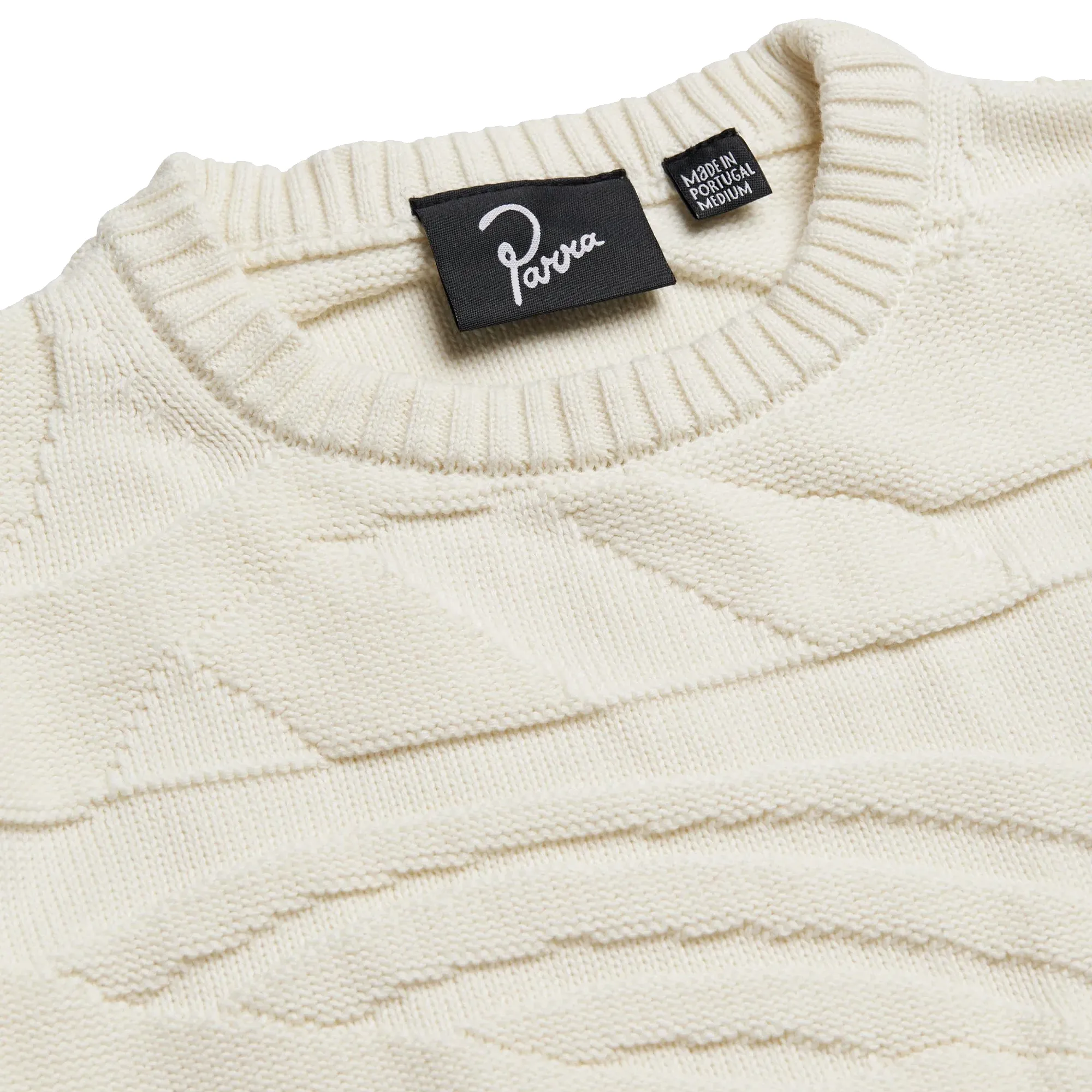 By Parra Landscaped Knitted Pullover Off White 50230