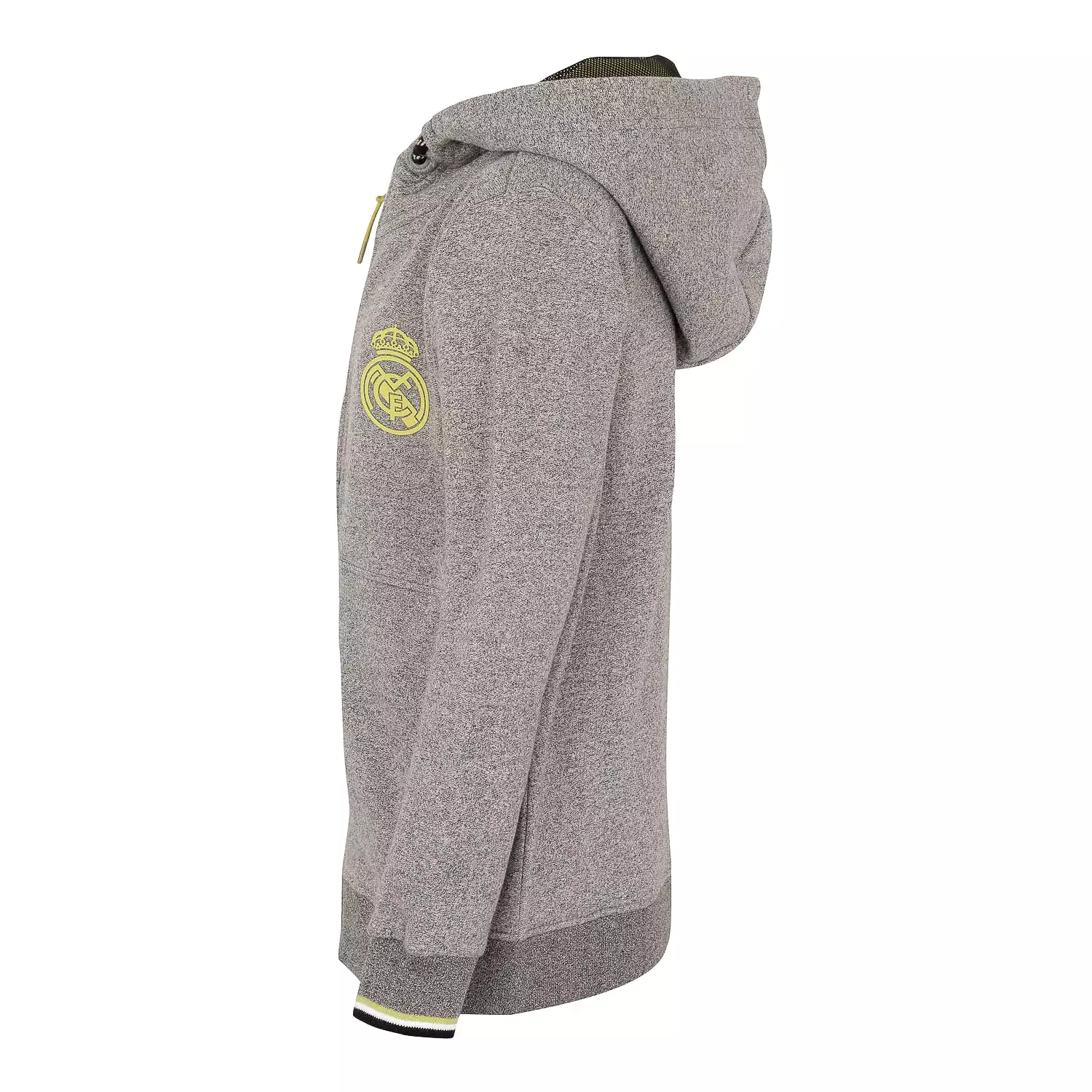 Chaqueta Capucha Niños Gris/Lima Real Madrid