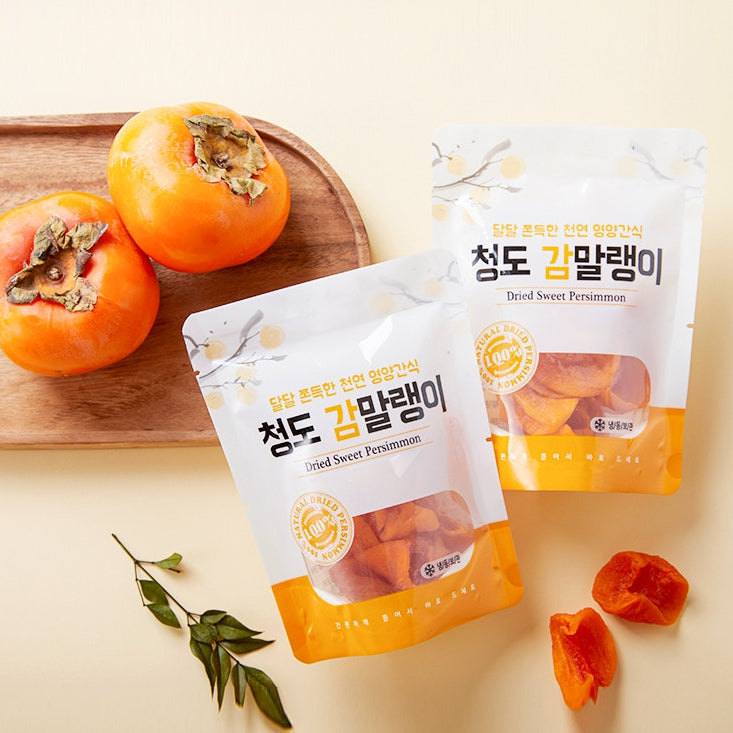 Cheongdo Dried Persimmon Korean Traditional Sweet Gammalin 100% Soft snacks Foods 70g × 5 bags Fruits