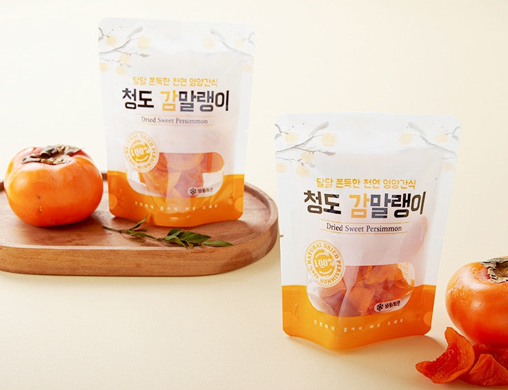 Cheongdo Dried Persimmon Korean Traditional Sweet Gammalin 100% Soft snacks Foods 70g × 5 bags Fruits