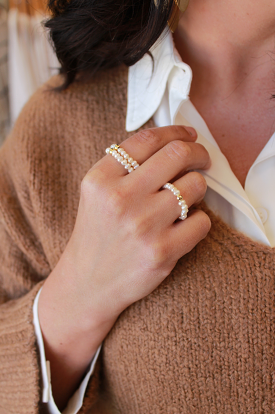 Circle of Pearls Ring by Annie Claire Designs