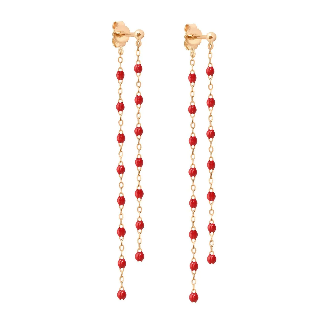 Classic Gigi dangling Poppy earrings, Rose Gold