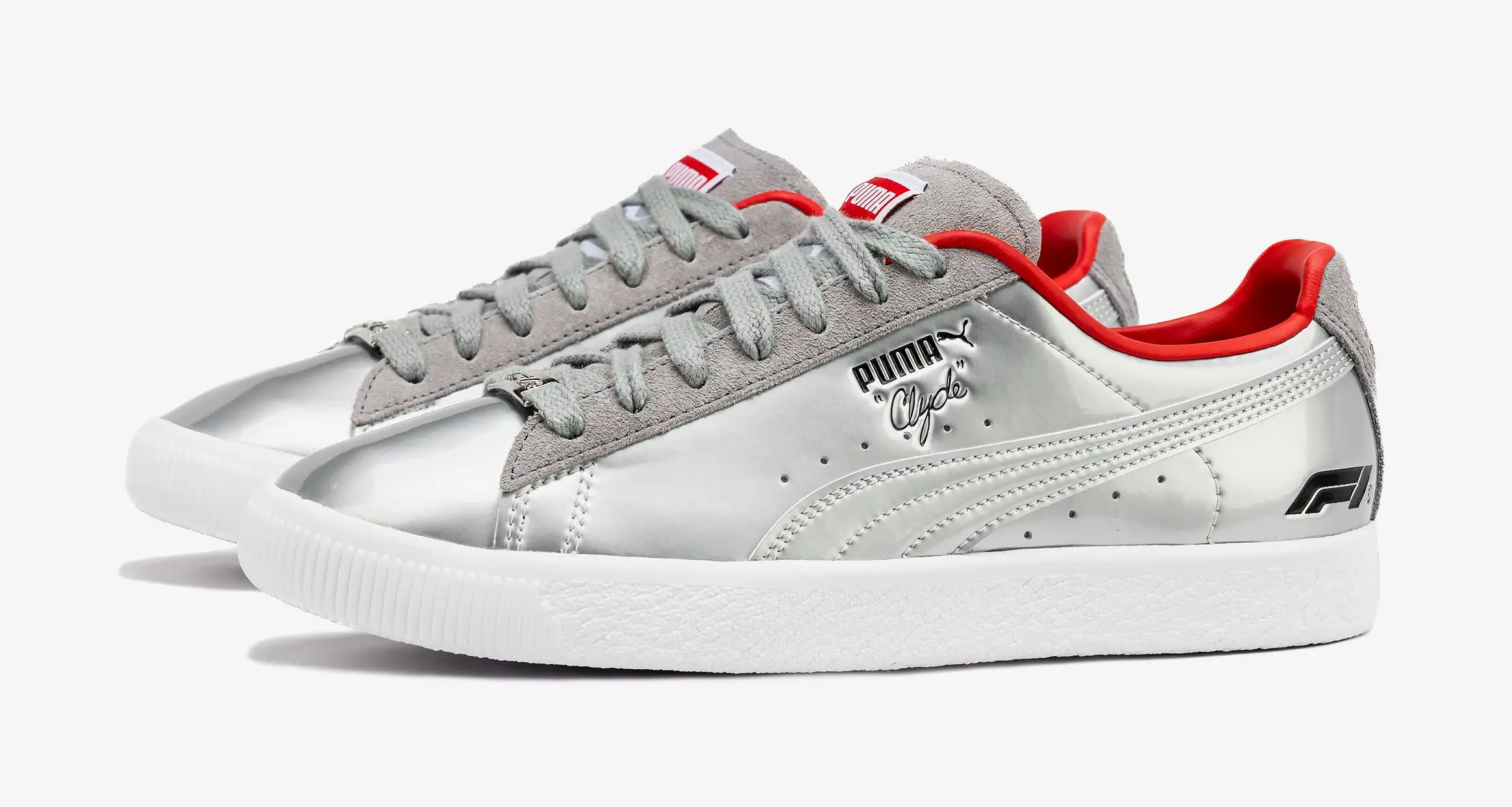 Clyde F1 Vegas Mens Lifestyle Shoes (Silver/Red)