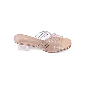 Criss-cross strap Clear Mule BB 09