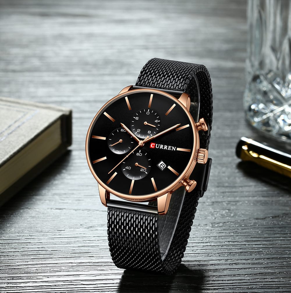 CURREN CHRONOGRAPH GENT'S BLACK