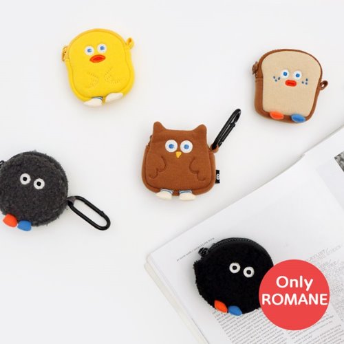 Cute Characters Airpods Pouches Purses Bags Buzz Cases Coin Mini Wallets Key Clips