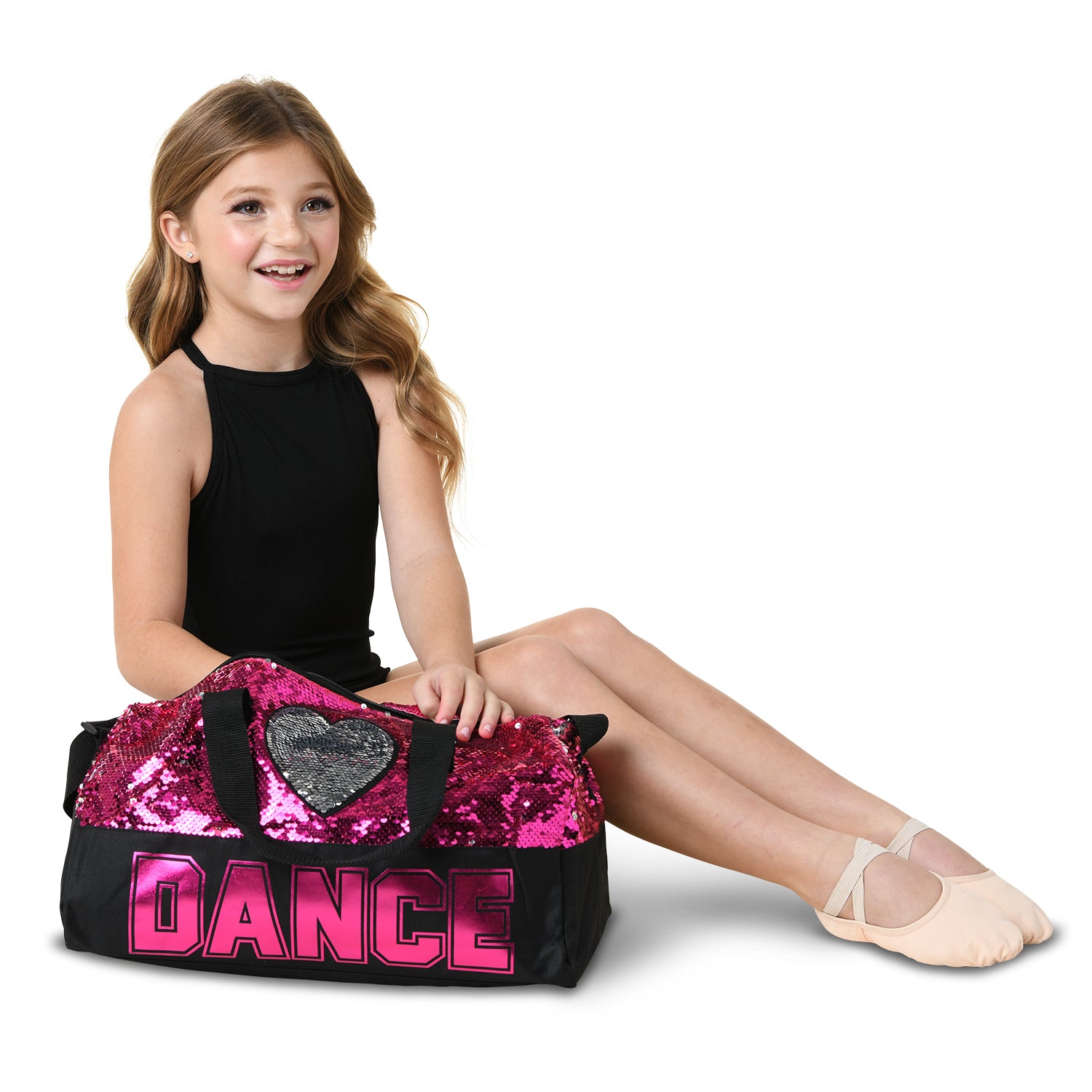 Dance Sequin Heart Duffel