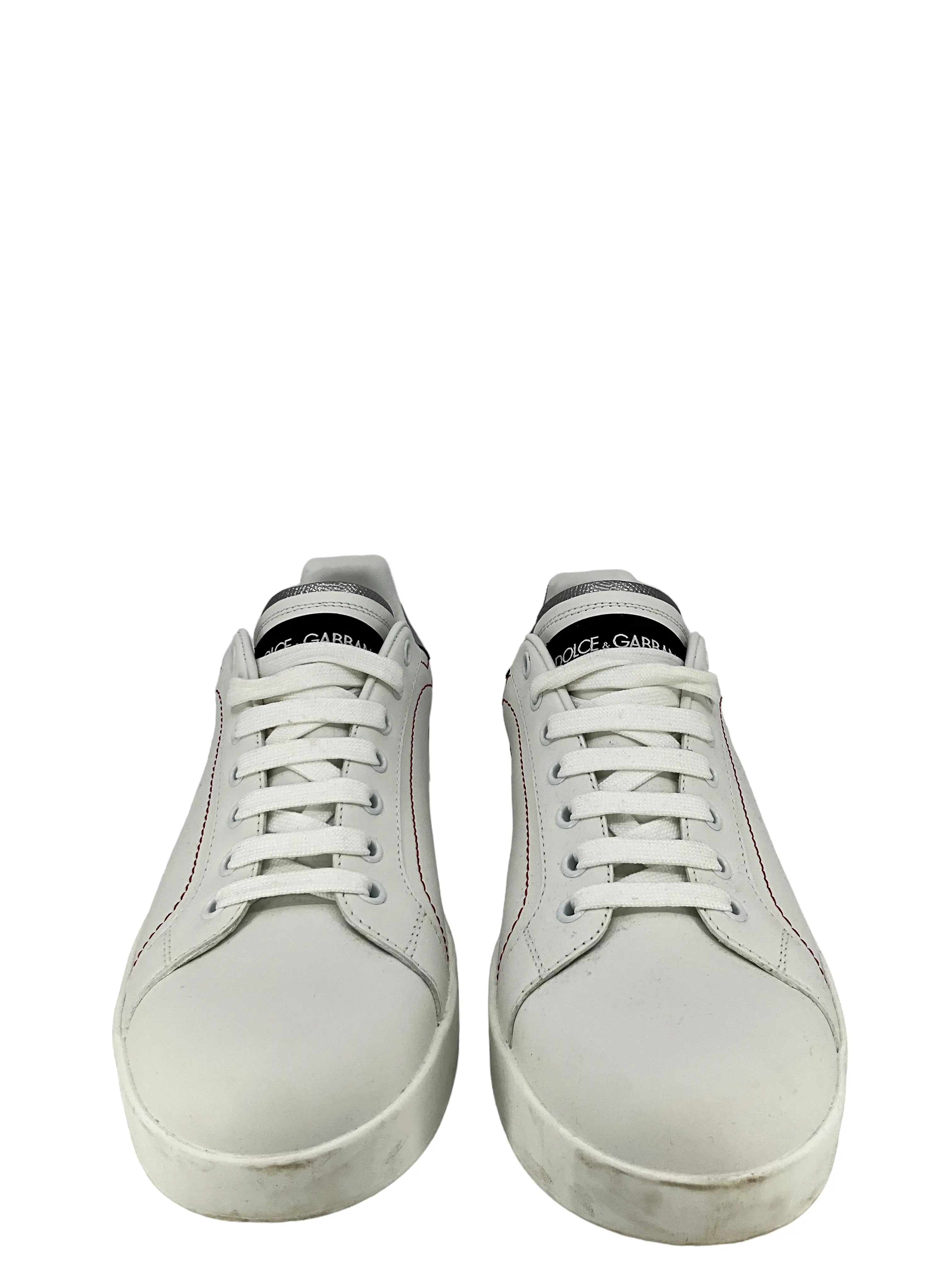 Dolce & Gabbana Portofino White Sneakers Size 40