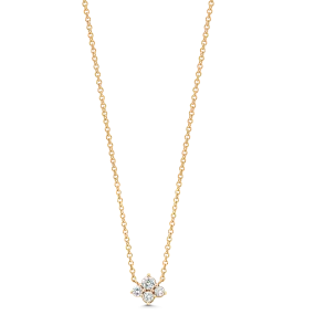 Dujour Diamond Cluster Necklace