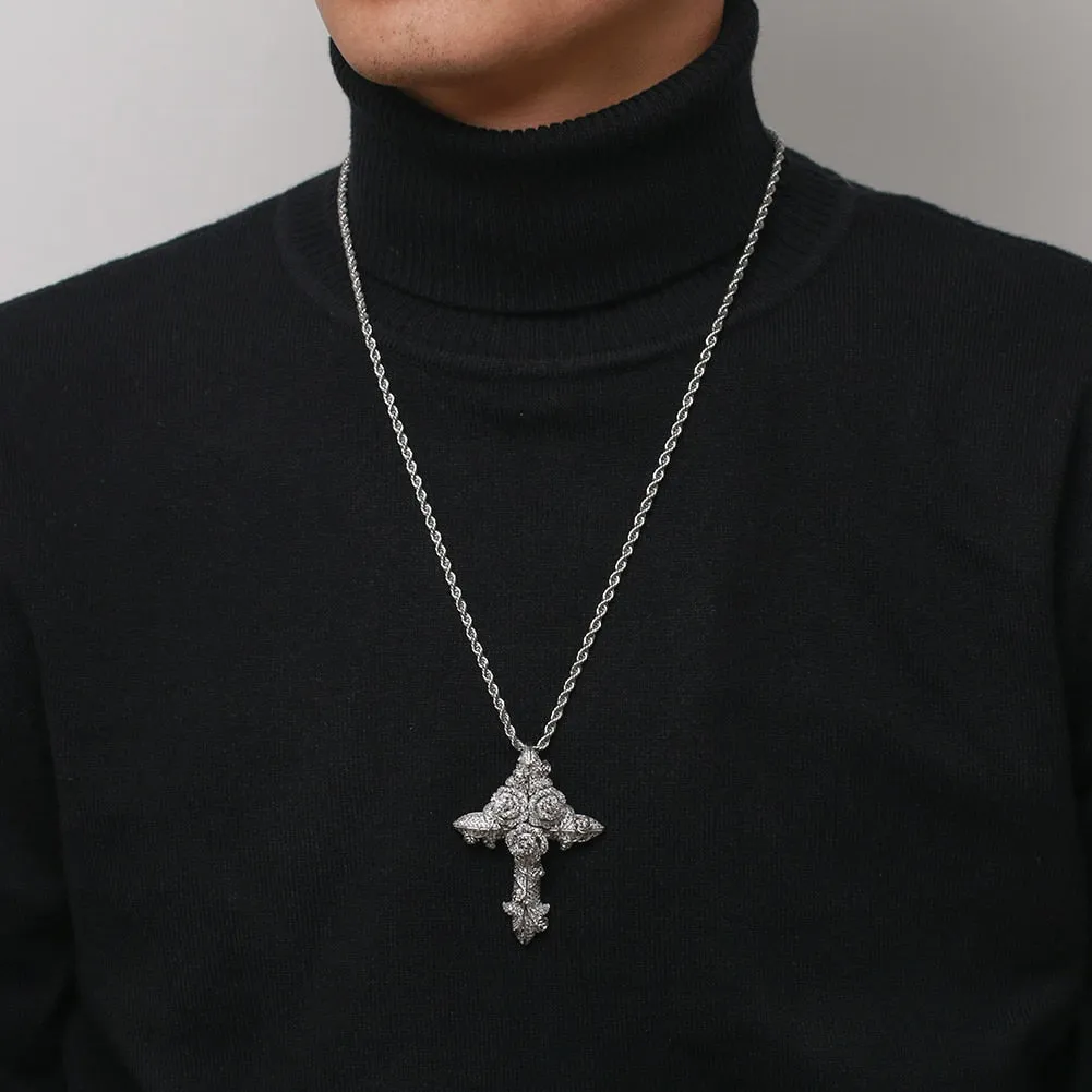 Flower Cross Pendant