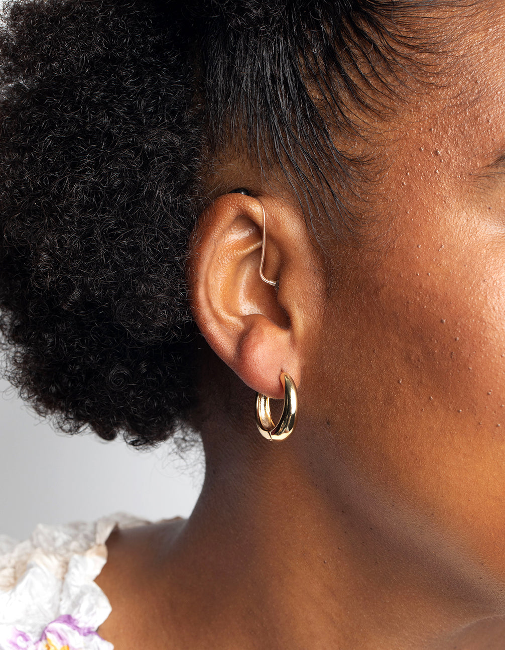 Gold Huggie Hoop Earrings