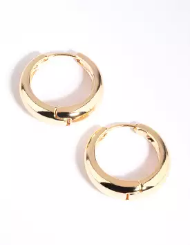 Gold Huggie Hoop Earrings