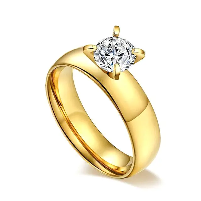 Gold Wedding Engagement Rings