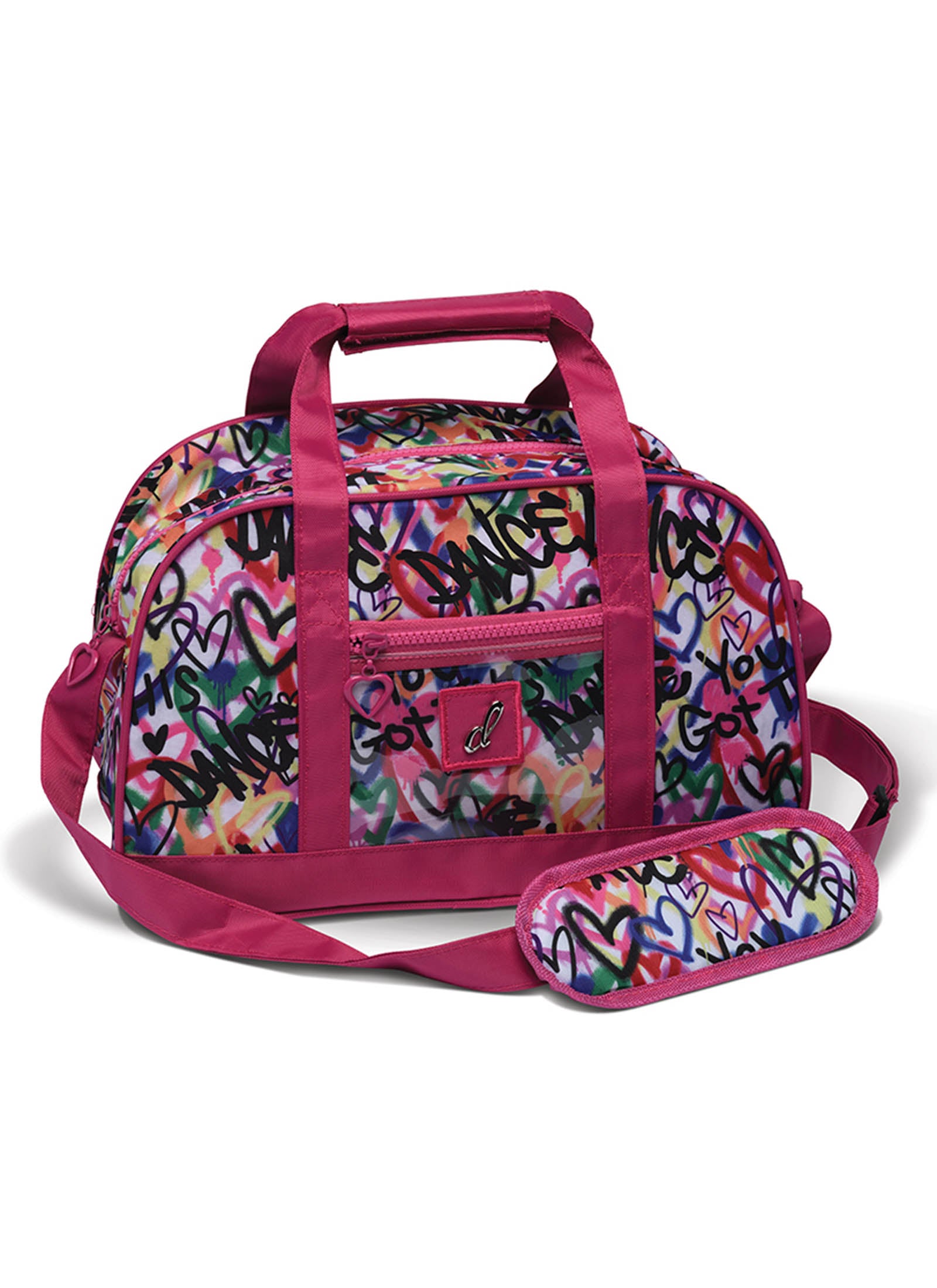 Graffiti Dance Hearts Duffel