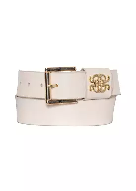 Gustav Crystal Leather belt 52908-72008 Blte - Creamy Beige