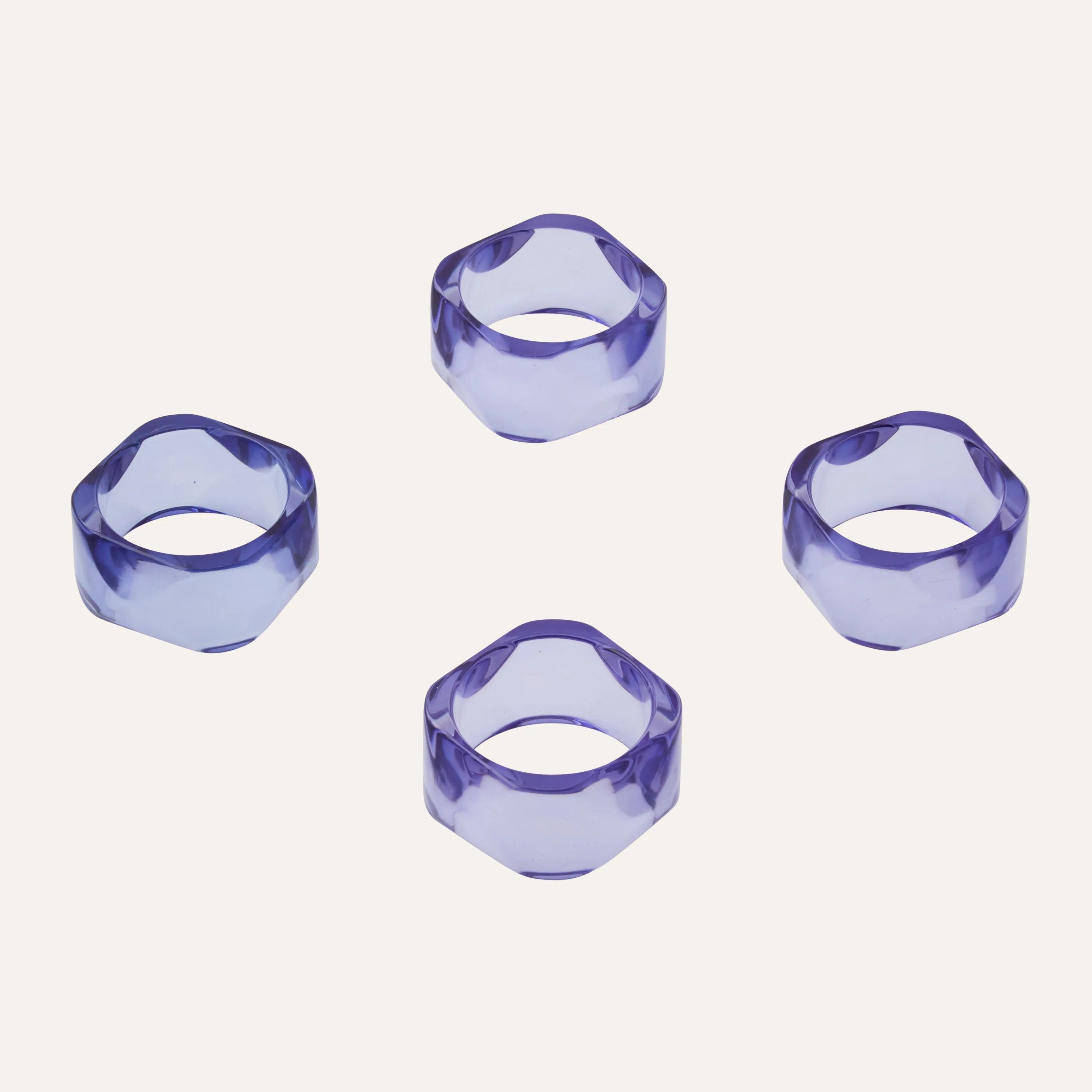 Iolite Gem Napkin Rings