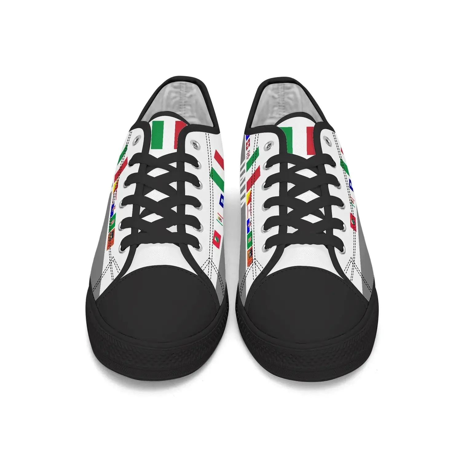 Italy regions white Shoes Low-top V2