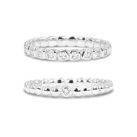 Jackie Mack Summer Ring Set Silver