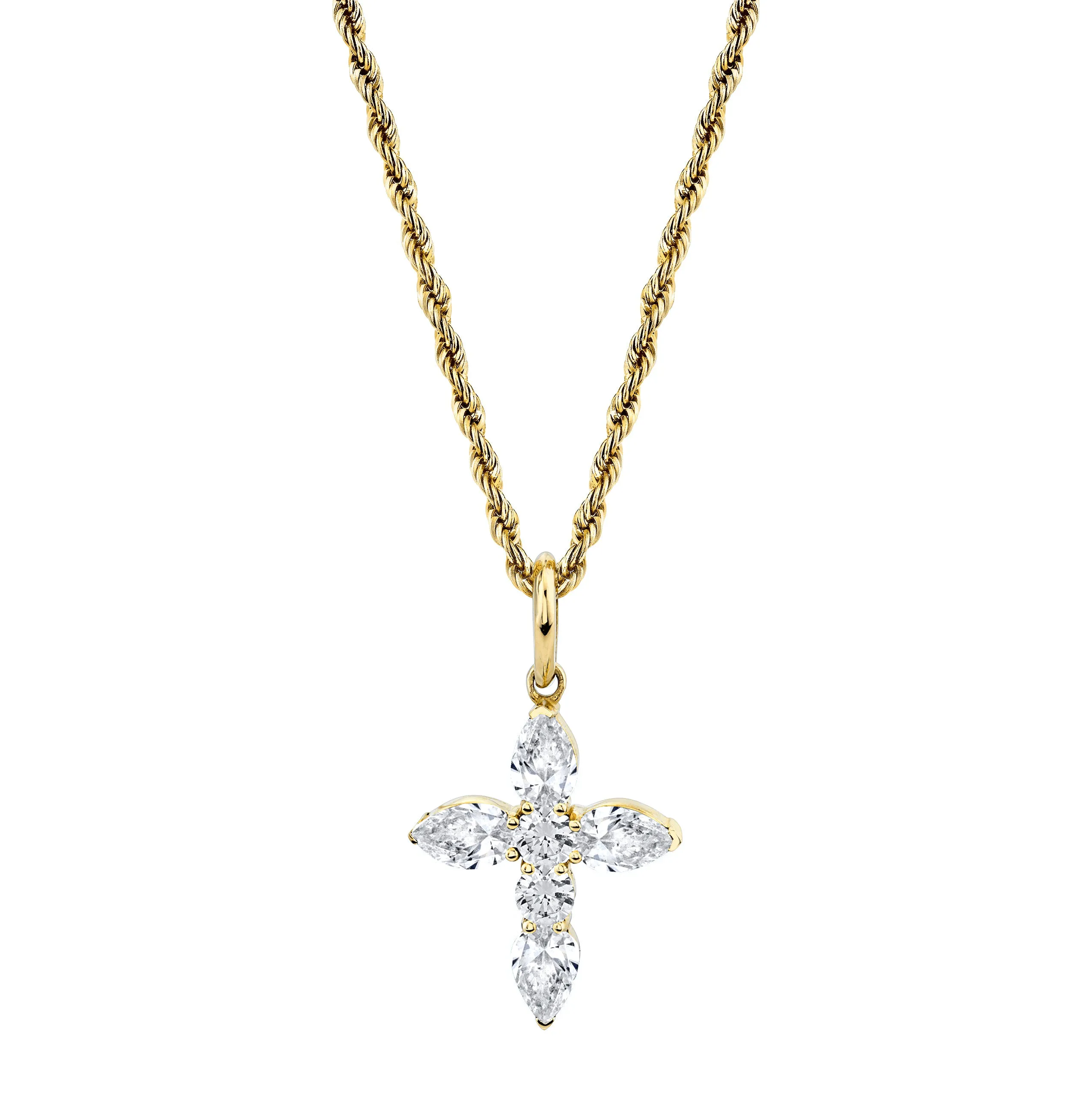 Large Diamond Faith Pendant