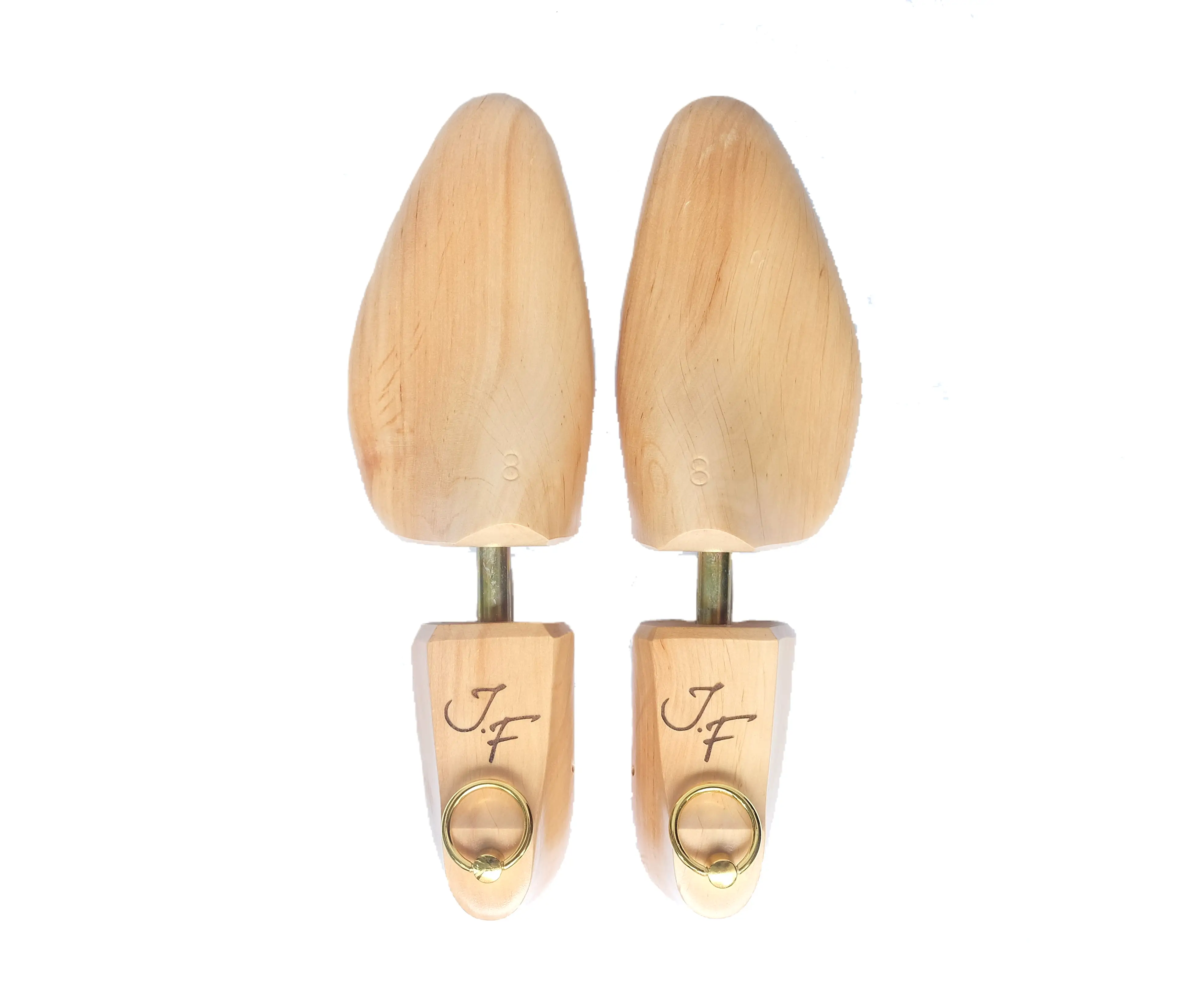 Lightweight Shoe Trees - Natural - Brass Rings