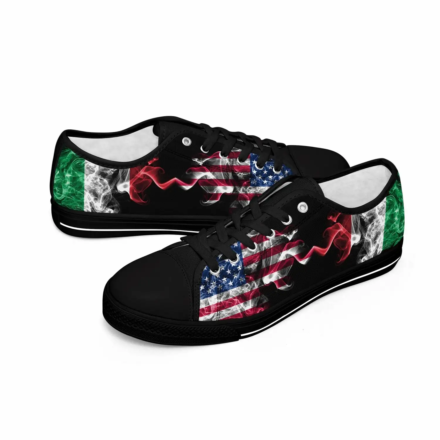 Low-Top Shoes - Italian American Flag