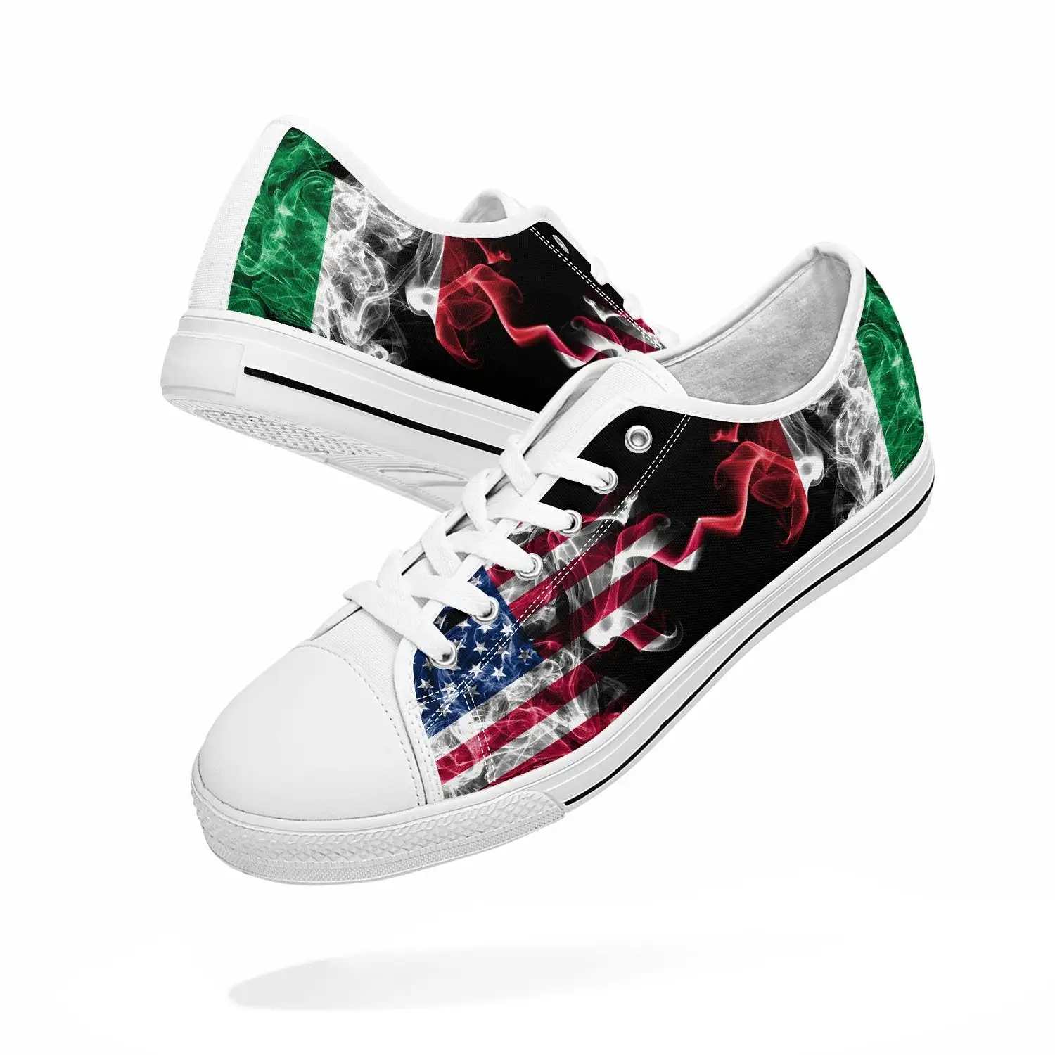 Low-Top Shoes - Italian American Flag