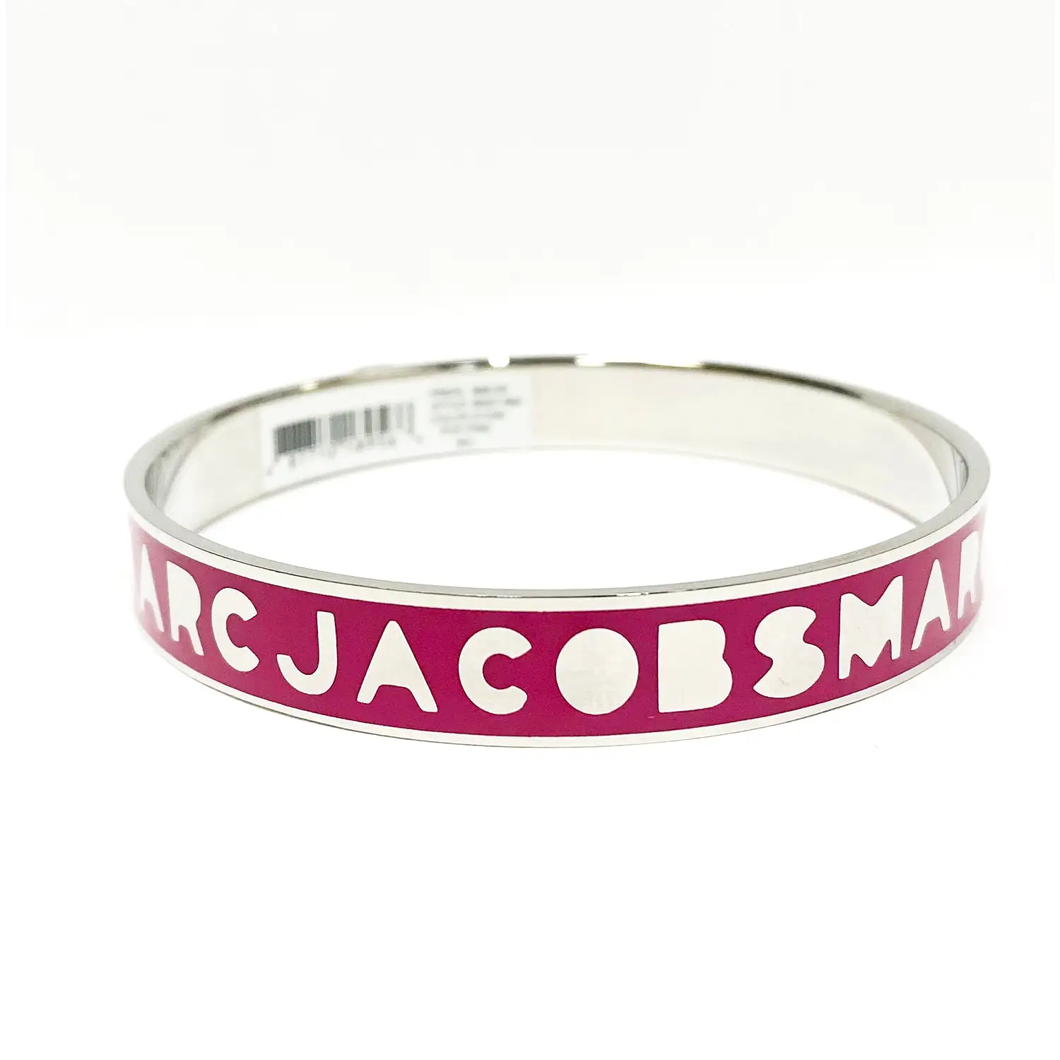 Marc Jacobs Bangle Logo Bracelet Pop Pink/Silver 1PC