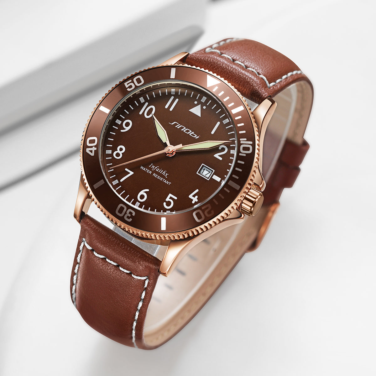 Men Genuine Leather Watch