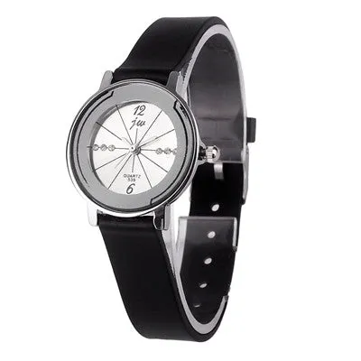 Men Watches Top Luxury Military army Business Clock PU Leather Band Black Relogio Masculino