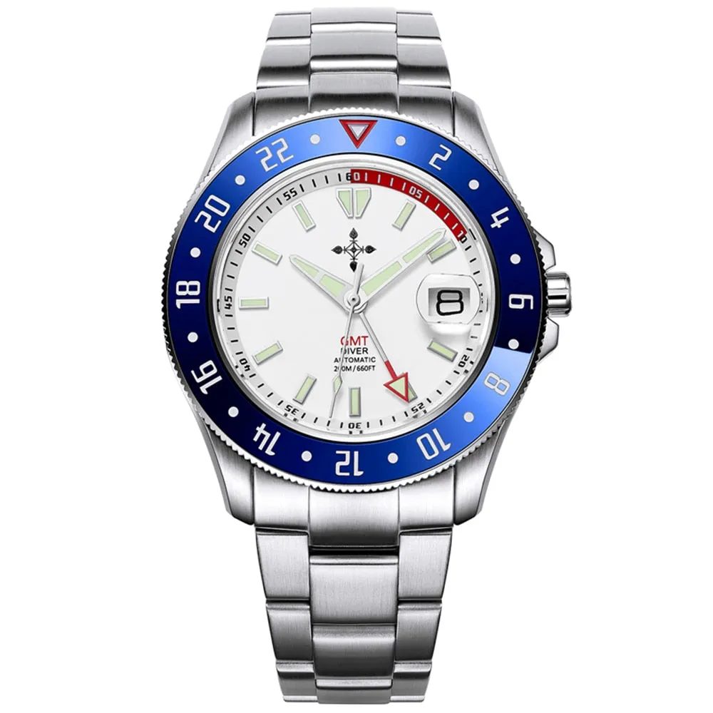 Men's Luxury GMT Sports Multiple Time Zone Automatic Mechanical Watches