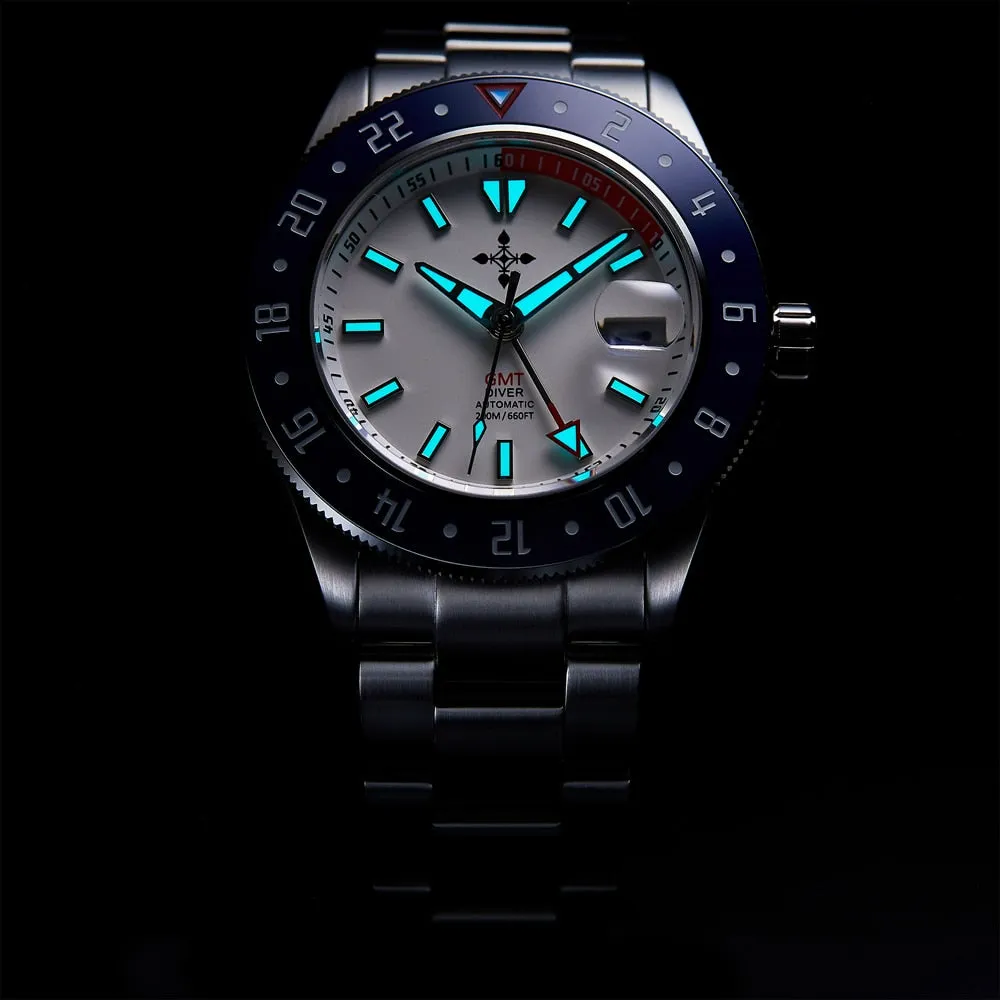 Men's Luxury GMT Sports Multiple Time Zone Automatic Mechanical Watches