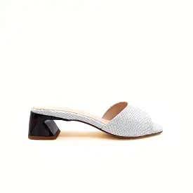 Mule Sandal Sabinis - Essential White Python