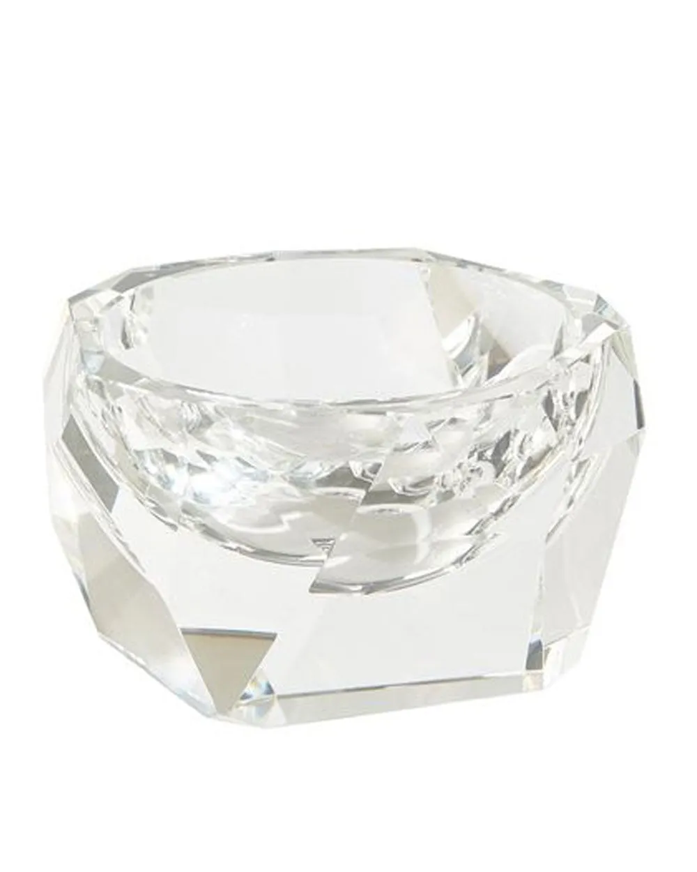 Multifaceted Small Crystal Bowl in Clear