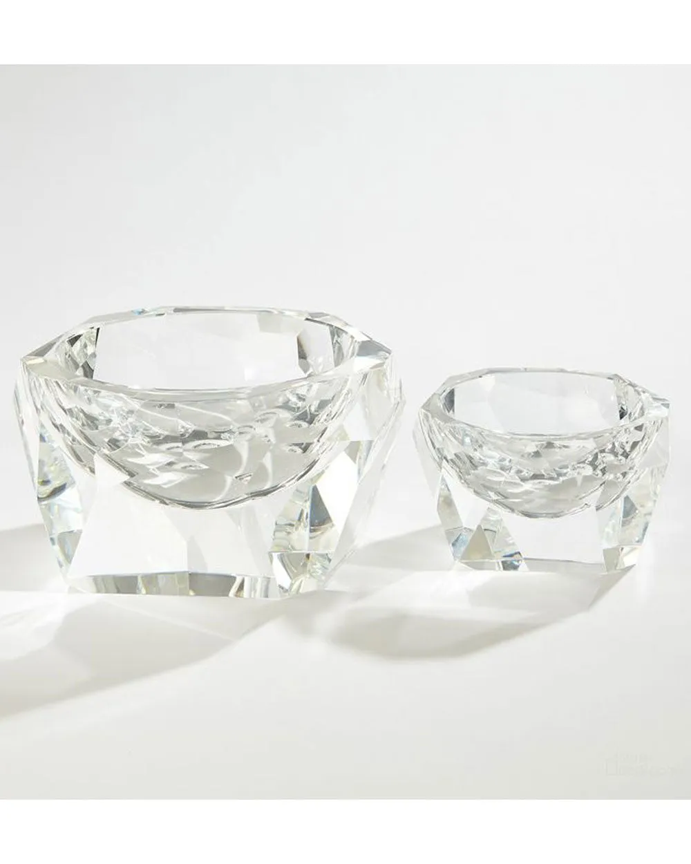 Multifaceted Small Crystal Bowl in Clear